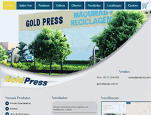 Tablet Screenshot of goldpress.com.br